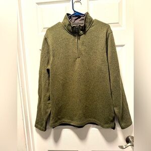 Wrangler Authentics 1/4 Zip Fleece Sweater Pullover Mens Size Small